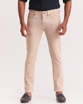 flat front slim fit pants