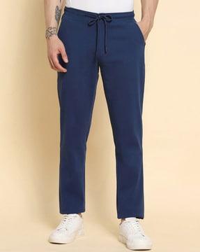 flat-front straight fit chinos