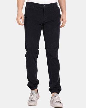 flat-front straight fit jogger pants