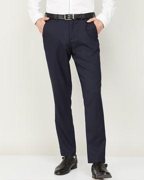 flat-front stretchable pants
