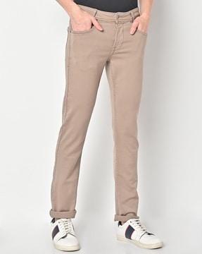 flat-front super slim fit chinos