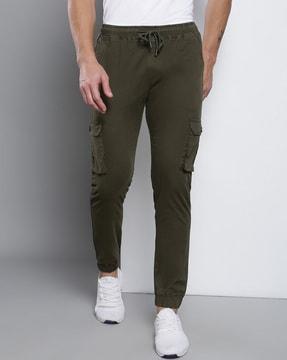 flat-front tapered fit cargo pants