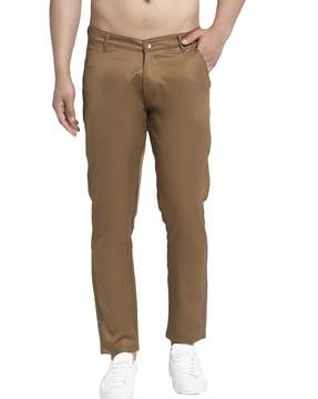 flat-front trouser with insert pocket