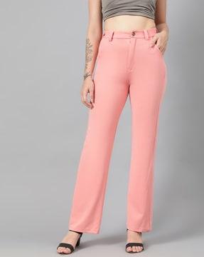 flat-front trouser with insert pockets