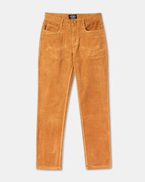 flat front trouser with insert pockets