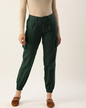 flat-front trouser with patch pockets