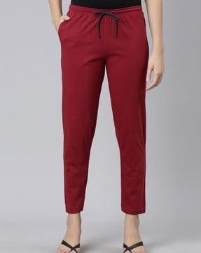 flat-front trousers with insert pocket