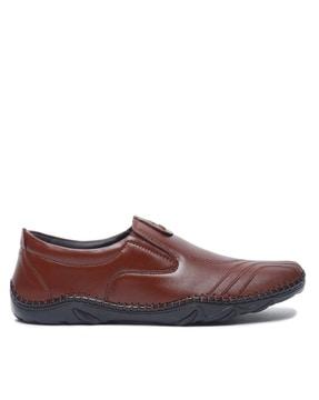 flat heel slip-on formal shoes