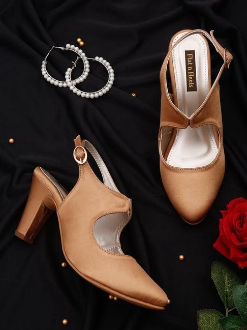 flat n heels women's golden back strap sandals
