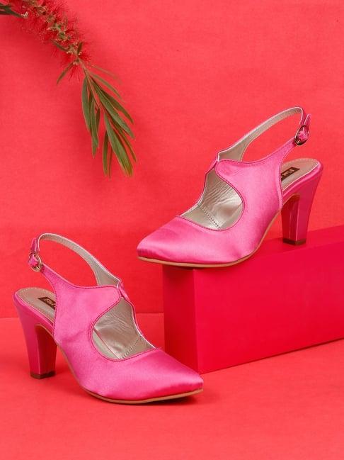 flat n heels women's pink back strap sandals