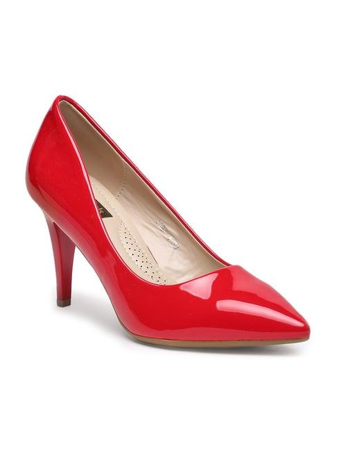 flat n heels women's red stiletto pumps