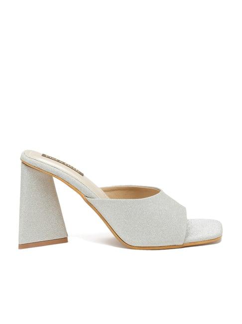 flat n heels women's silver casual sandals