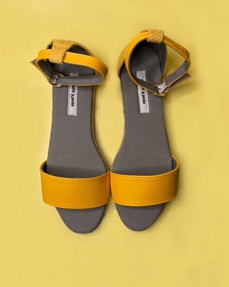 flat sandals with ankle strap