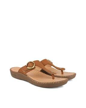 flat sandals with braided hem