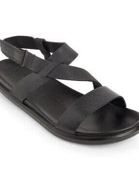 flat sandals with nubuck upper