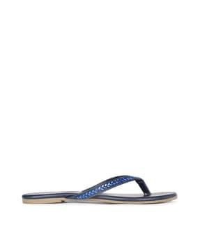 flat sandals with pu upper