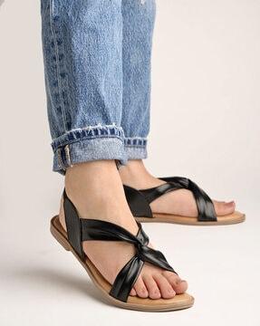 flat sandals with sling strap