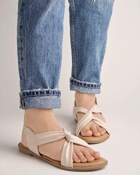 flat sandals with sling strap