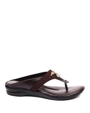flat sandals with slip-on styling