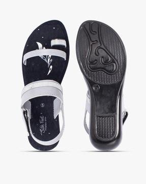 flat sandals with velcro closure