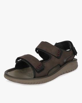 flat sandals with velcro fastener