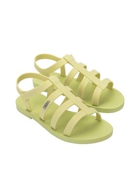 flat sandals with velcro strap