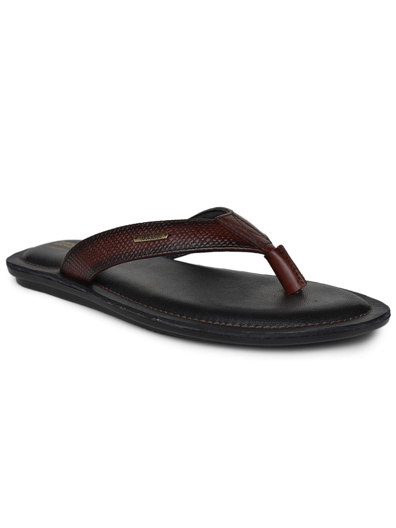 flatter natural leather casual sandals for mens