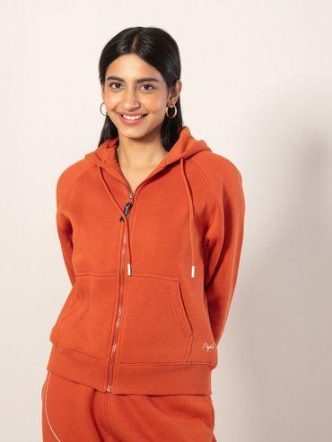 fleece jacket-nyle147 pg rust