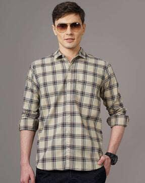 fleek checked shirt with patch pocket