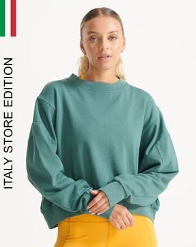 flex batwing crew-neck sweatshirt