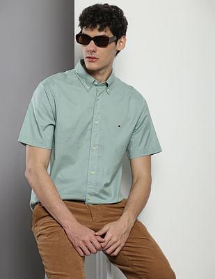 flex poplin short sleeve shirt