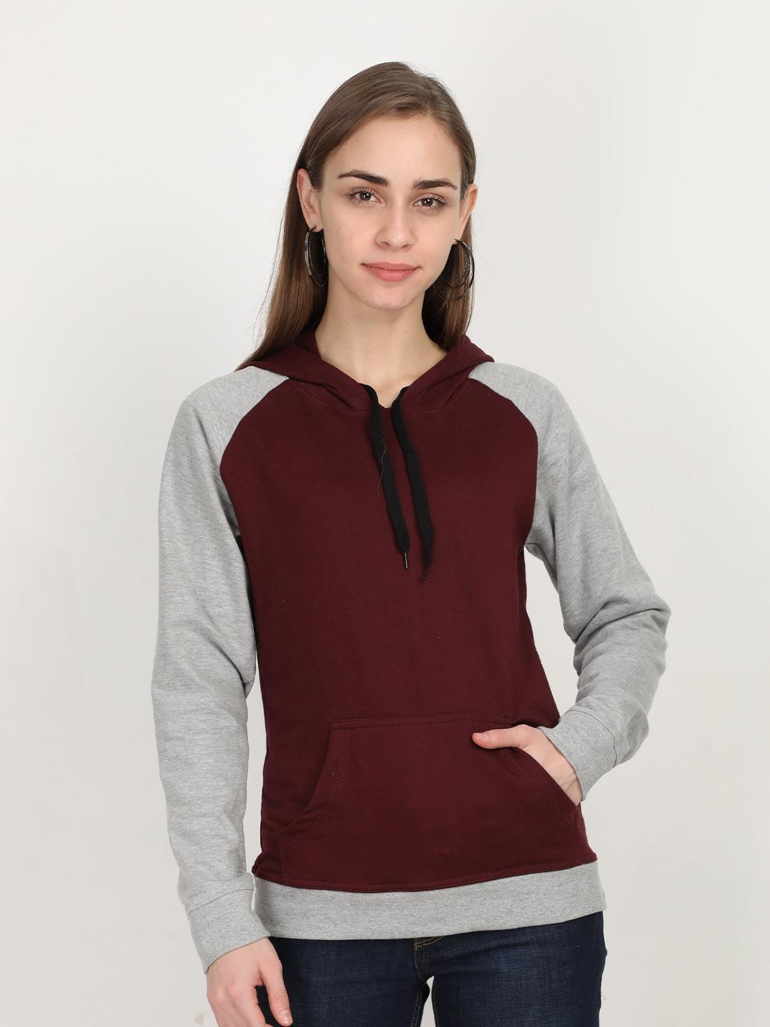 fleximaa women multicoloured hooded sweatshirt