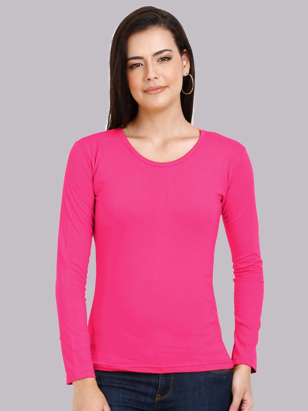 fleximaa women pink t-shirt