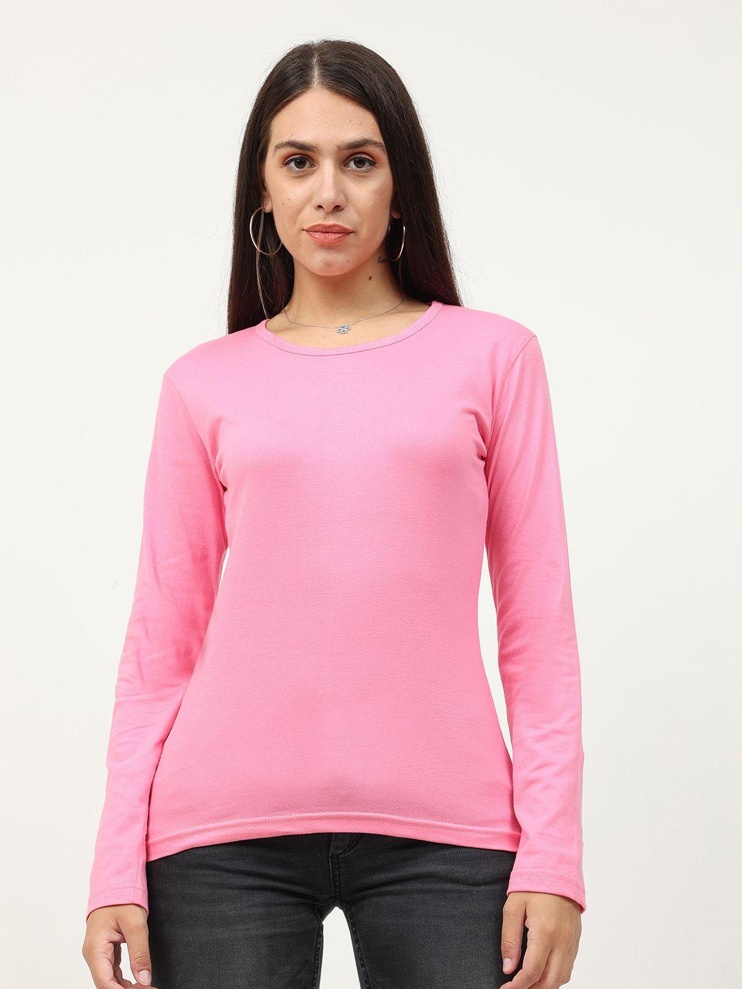 fleximaa women pink t-shirt