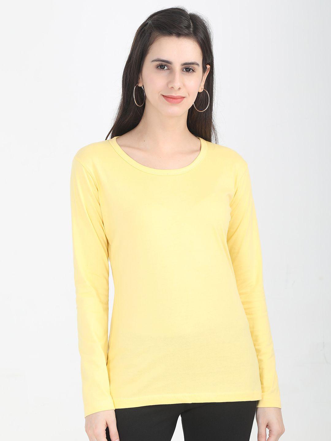 fleximaa women yellow t-shirt