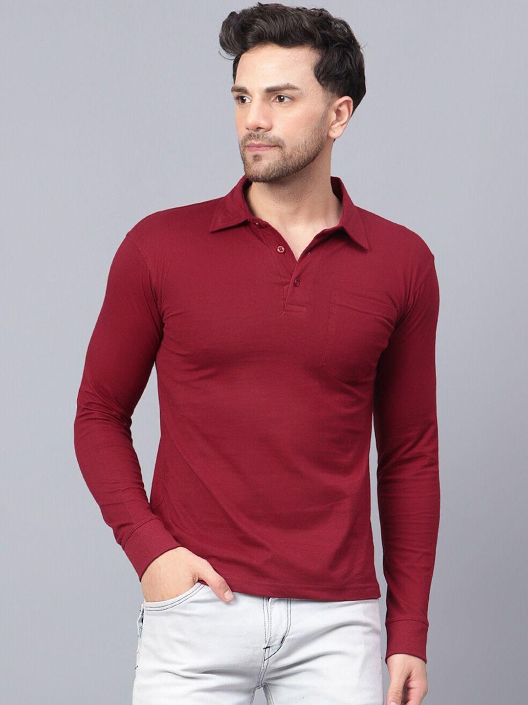 fleximaa polo collar pure cotton t-shirt