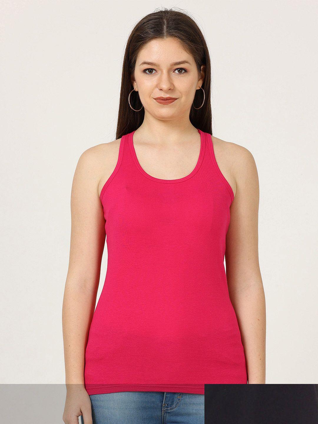 fleximaa women pack of 2 pure cotton tank top