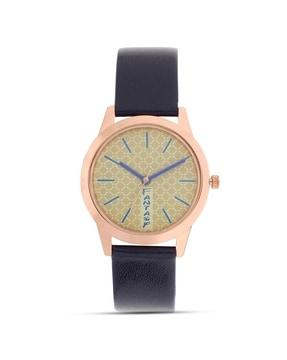 flfw-009-rg-dbl water-resistant analogue watch
