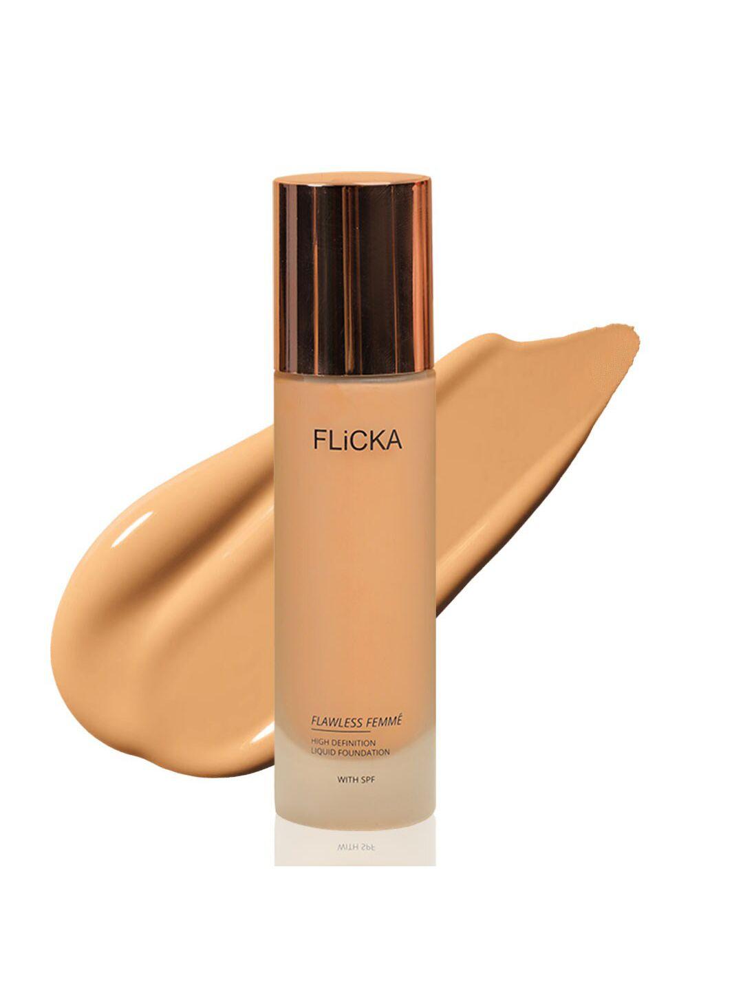 flicka flawless femme waterproof & long lasting liquid foundation 30 ml - beige 05