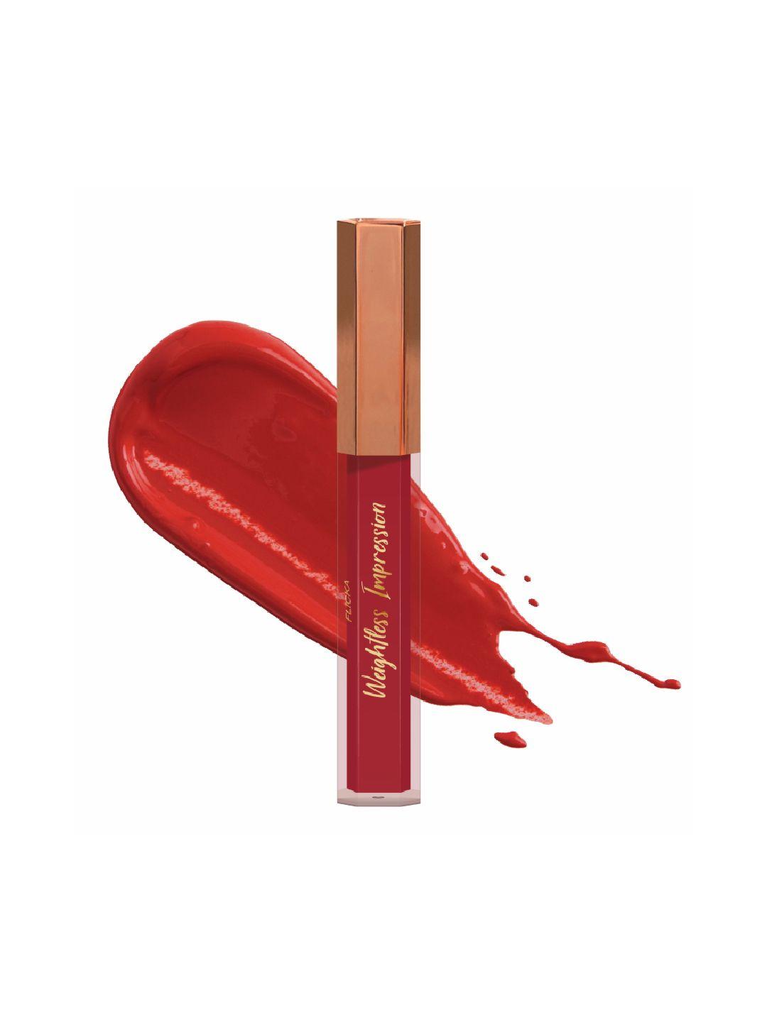 flicka red weightless impression 02 feburary matte liquid lipstick 1.6ml