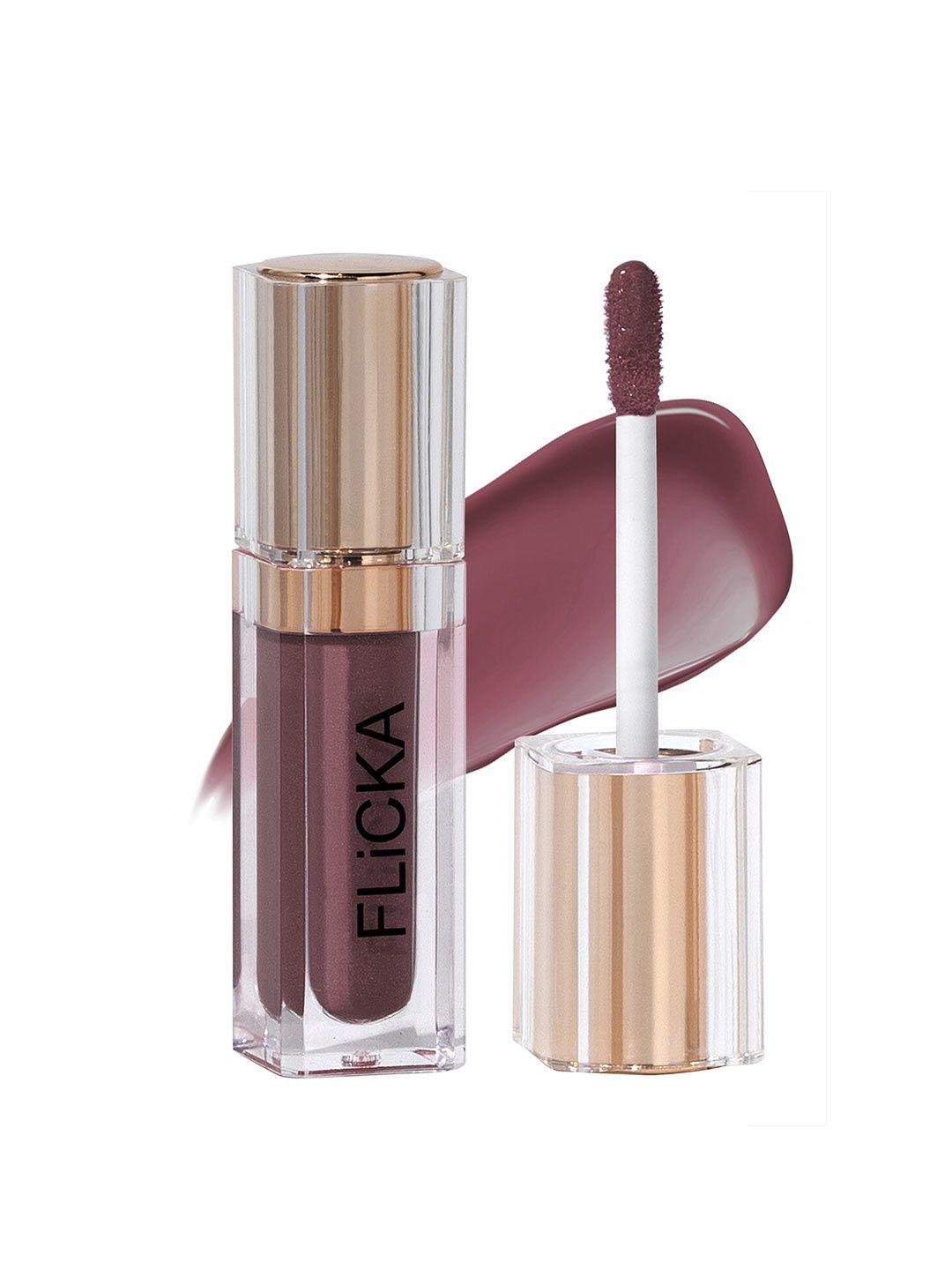 flicka shimmery affair lightweight non-sticky long-lasting lip gloss 5ml - champaigne 09