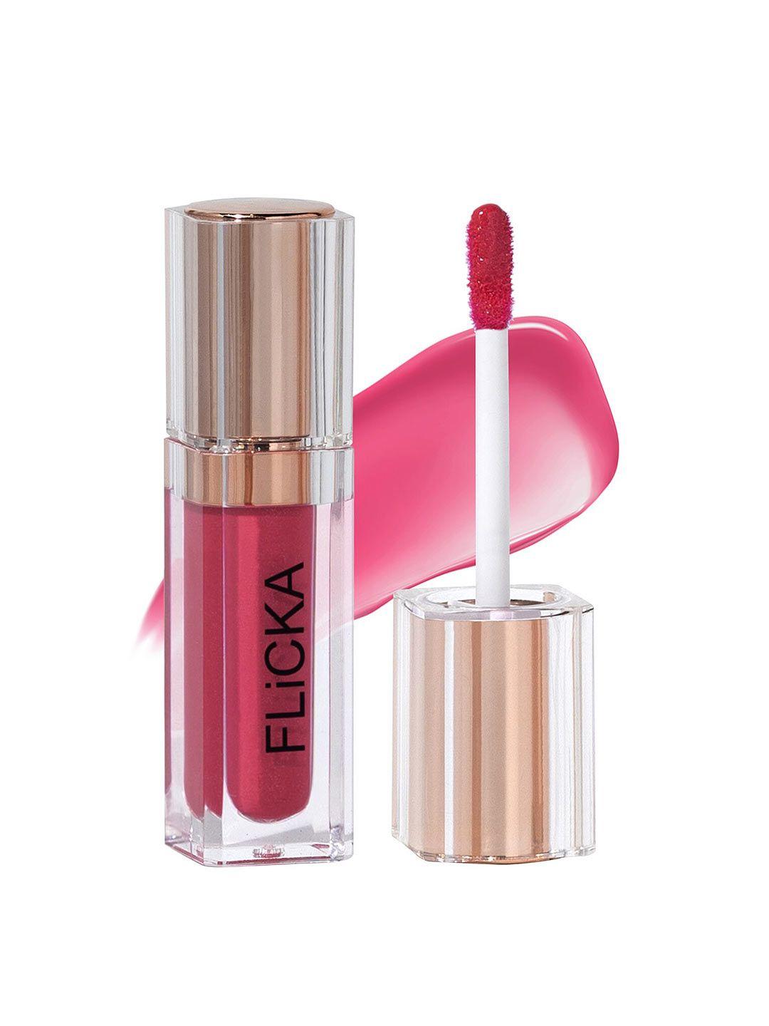 flicka shimmery affair lightweight non-sticky long-lasting lip gloss 5ml - gin 06
