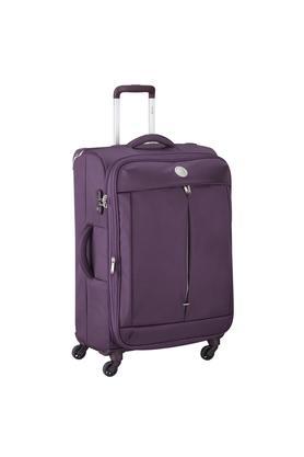 flight lite 8 wheels polyester tsa lock trolley - purple