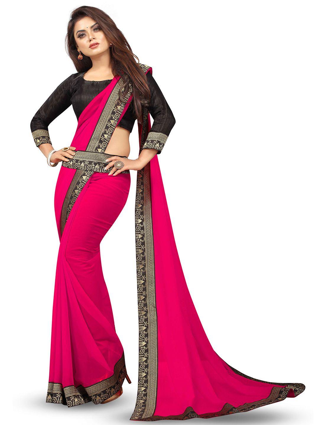 flip the style warli printed woven design zari belted bhagalpuri saree