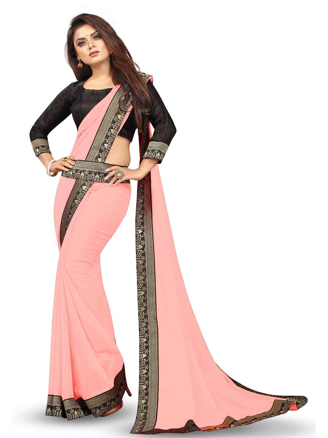 flip the style woven design zari pure chiffon saree