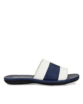 flip flops with colourblock detail