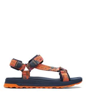 floater sandals with velcro closure