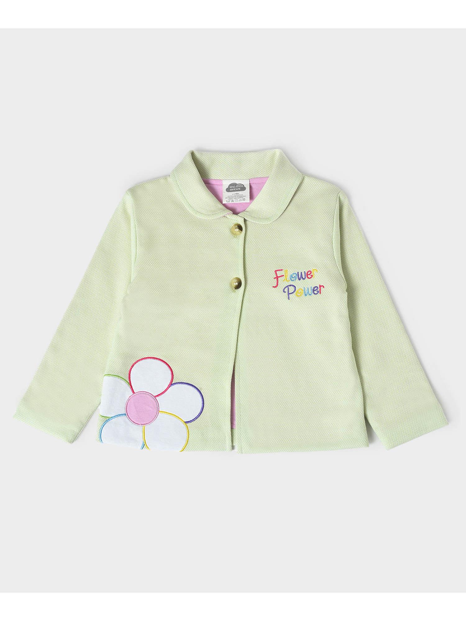 floral design blazer for baby girl
