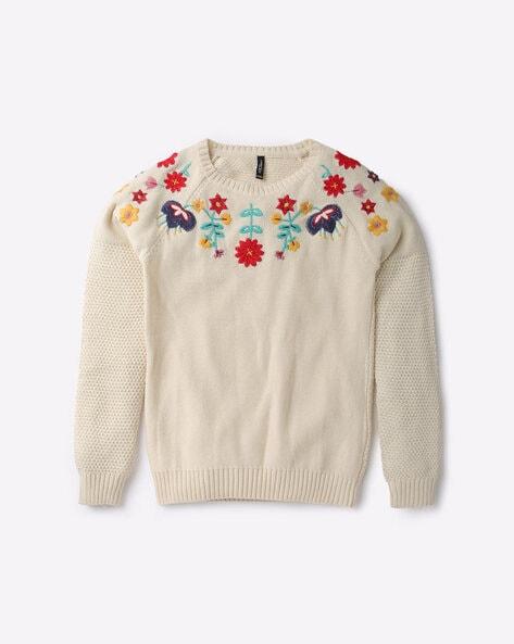 floral-embroidered-round-neck-sweater