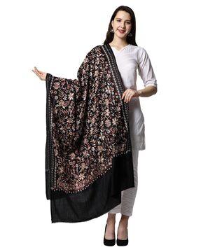floral-embroidered-shawl